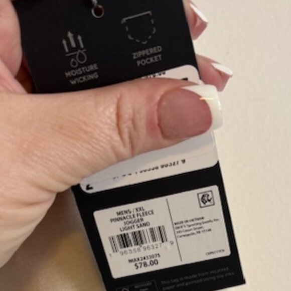 VRST drawstring joggers - cream color size XXL NWT - Picture 6 of 6